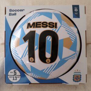 NEW Messi 10 Size 5 Soccer Ball Blue 10 Official Product AFA